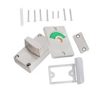 Ipetboom Red Green Indicator Door Lock Bathroom Stall Latch with Stainless Steel Bolt for Public Restrooms Offices Airports Hospitals Easy Privacy Signage and Secure Toilet Cubicles