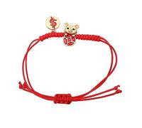 Ipetboom Red String Bracelet with Tiger Charm Handmade Red Cord Wrist Rope for Women and Men Auspicious Amulet for Year Tiger Blessing Family and Friends