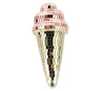 Ipetboom Reflective Ice Cream Cone Shaped Disco Ball Unique Cake Topper Table Decoration for Weddings Birthdays Home Gatherings and Years Eve Parties Party Favor