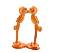 Ipetboom Resin Monkey Couple Figurine Sturdy Resin Statue Romantic Animal Ornament for Valentine Day Wedding Cake Decoration Home Tabletop Decor
