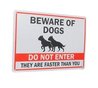 Ipetboom Retro Do Not Enter Metal Tin Sign for Garden and Wall Decoration Fade Resistant Vintage Dog Warning Sign with Pre Drilled for Easy Outdoor Mounting