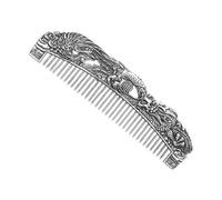Ipetboom Retro Dragon Phoenix Silver Metal Comb Vintage Chinese Hair Styling Tool Barber Accessory Engraving