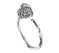 Ipetboom Retro Rose Flower Ring for Women Minimalist Open Design Fashion Jewelry for Parties Everyday Wear Simple Rings to Elevate Your Look for Teens