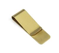 Ipetboom Retro Vintage Brass Money Clip Wallet Durable Cash Holder Clip with Engravable Space for Friends Family Classic Finish for Everyday Use