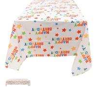 Ipetboom Reusable and Polyester with Birthday Table Waterproof Tablecloth Dazzling Design, Rectangular Shape for Decoration Accessory Suitable Outdoor Party Gathering