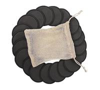 Ipetboom Reusable Bamboo Fiber Makeup Remover Pads Carbon Pads Mesh Bag for Gentle Cleansing and Facial Care for Travel and Sensitive Skin