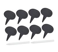 Ipetboom Reusable Cheese Markers Set with Soapstone Chalk for Cheese Board and Dessert Decor Black Food Labels for Party for Appetizers
