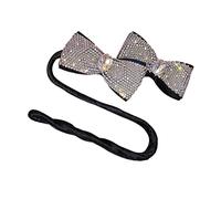 Ipetboom Rhinestone Bowknot Hair Bun Maker 1 Piece Hair Bun Shaper Tool for Girls