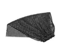 Ipetboom Rhinestone Head Scarf Sparkly Mesh Headband Stretchy Crystal Nightclub Headwrap Rave Hair Accessories for Women Black