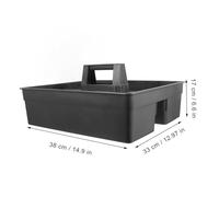 Ipetboom Robust Plastic Cleaning Tote Caddy with Ergonomic Handle for Household and Hotel Housekeeping Multipurpose Storage Organizer for Cleaning Supplies and Tools Portable Tool Tray for
