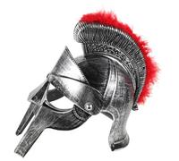 Ipetboom Roman Soldier Helmet with Folding Face Mask Ancient European Warrior Headwear for Halloween Cosplay and Themed Events