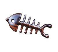 Ipetboom Rosewood Massage Comb Fish Bone Shaped Wooden Comb for Scalp Body Relaxation