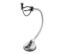 Ipetboom Rotating Hair Dryer Storage Bracket Wall Mount Hands Holder with Strong Suction for All Hair Dryers Stainless Steel Stand Easy to Install and Space Saving