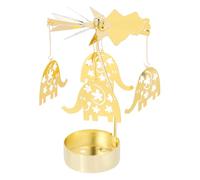 Ipetboom Rotating Metal Candle Holder Elephant Design Wear Resistant Candlestick for Tabletop Decoration Elegant Spinning Tealight Stand for Weddings Holidays Dinner Parties and Festival
