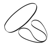 Ipetboom Rubber Belts for Stable Transmission and Versatile Compatibility 2pcs Flat Design Cassette Player Drive Belts with Easy Installation for Recorder and Turntable Replacement