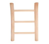 Ipetboom Rustic Wooden Towel Ladder Rack Freestanding Farmhouse Ladder Shelf for Compact Bathrooms Space Saving Vertical Towel Holder Stand Natural Material Decorative and Functional