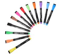 Ipetboom ’S Magnetic Whiteboard Markers Set of 12 Fine Tip Dry Erase Pens Water-Based Erasable Liquid Chalk Markers for Classroom Use