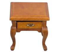 Ipetboom Scale Nightstand Cabinet with Drawer Rustic French Country Miniature Furniture for Bedroom and Living Room Accessories