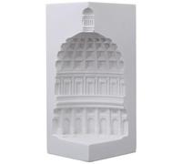 Ipetboom Sculpture Statue Model Resin Building Architectural White Decor Ornament Or for Simple Artistic Design Suitable Home Desktop Table Shelf for Housewarming Or Office