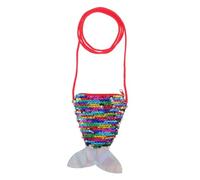 Ipetboom Sequin Mermaid Coin Purse Glitter Wallet Small Crossbody Bag for Boys and Girls Mermaid Birthday Party Favor