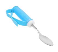 Ipetboom Shake Weighted Spoon with Ergonomic Built Up Handle for Elderly Disabled Adults with Weak Hands Bendable Adaptive Utensil for Steady Eating and Secure Grip Easy to Clean Dinner