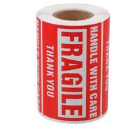 Ipetboom Shipping Fragile Warning Labels Self-Adhesive Stickers Oa4 Size 250 Labels Per Roll for Packing and Moving Boxes