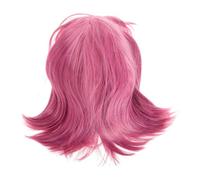 Ipetboom Short Bob Hair Wig Straight Bangs Synthetic Material for Daily Wear and Parties Natural Look for Women Heads