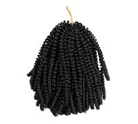 Ipetboom Short Curly Dreadlock Wig Spring Twist Realistic Afro Haircut Wig Lightweight Silky Fashion Accessory for Women Men