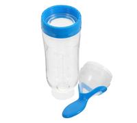 Ipetboom Silicone Food Dispensing Spoon with Suction Base Soft Flexible Feeding Spoon for Boy Girl Months Spill Weaning Utensil for Independent Feeding and Easy Cleaning