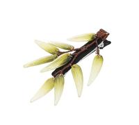 Ipetboom Simulation Bamboo Leaf Hairpin Plastic Hair Accessories for Girls Long Hair Clip Chinese Style for Women for Side Clips and Back of Head Styling
