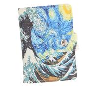 Ipetboom Sky Pu Leather Card Holder Multi-Card Slots Business Card Wallet Large Capacity Snap Button and Id Protection