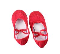 Ipetboom Slip Ballet Shoes with Elastic Band Lightweight Yoga and Dance Footwear for Adults and Professional Sole for Ballet Jazz Ballroom and Modern Dance Red