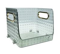 Ipetboom Small Desktop Organizer Box Sundry Storage Case for Cosmetics and Keys Compact Multi-functional Handheld Holder with Hard Structure Lightweight Kitchen and Office Sundry Organizer