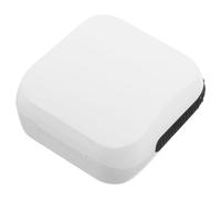 Ipetboom Small Protective Case Hearing Aid Travel Organizer Travel Storage Box Shockproof Portable Sponge Abs PVC Material 2.52x2.52x1.18in Compact Design for Commutes and Business Trips