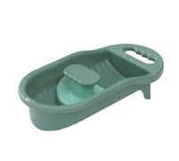 Ipetboom Socks Washboard Handle Washboard Compact Underwear Green Pp Material Convenient to Carry and Store for Cleaning Personal Clothes Housework Random Color