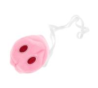 Ipetboom Soft Plush Pig Nose Cosplay Animal Nose Prop with Elastic Band for Halloween Party Carnival Stage Performances Comfortable Pig Costume Accessory for Adults