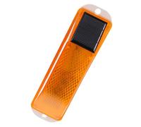 Ipetboom Solar Warning Light Yellow Solar Powered Outdoor Caution Lamp for Garden Fence Safety with Flashing Night Signal for Yard and Industrial Use