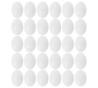 Ipetboom Solid Plastic Pigeon Egg 30Pcs White Dummy Bird Eggs for Pigeon Nest Management and Home Decoration