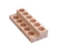 Ipetboom Solid Wood Shelf, 2-layer Desktop Storage Rack for Essential Oil Storage Box, Wooden Display Stand, Desktop Storage Organizer for Oil Collection