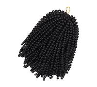 Ipetboom Spring Twist Short Haircut Wig Realistic Curly Dreadlock Afro Wig Comfortable Lightweight Fashion Accessory for Women Men