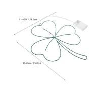 Ipetboom St Patrick’S Day Shamrock LED Light Decoration, Green Irish Clover Window Light Timer and 3Aa Battery Box, Lucky Clover Party Decor for Indoor Spring Celebration