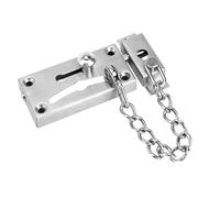 Ipetboom Stainless Steel Anti-Theft Door Chain Lock with Drill Holes Security Door Guard Latch for Home Use Brushed Finish for Enhanced Safety