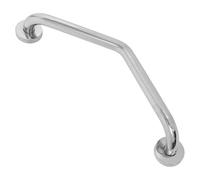 Ipetboom Stainless Steel Bathroom Grab Rail for Elderly 46.5cm Curved Wall-Mounted Safety Handrail Anti-Slip Support Bar for Toilet Shower Bath Disability Assistance