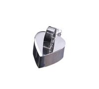 Ipetboom Stainless Steel Cake Mold with Pusher Heart-Shaped Cookie for Baking and Sushi DIY Pastry for Bread Vegetables Fruits and Desserts Easy to Clean and