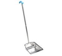 Ipetboom Stainless Steel Dustpan Upright Cleaning Dustpan Long Handle for Home Floor Cleaning