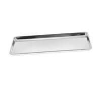 Ipetboom Stainless Steel Food Tray Steam Plate for Home and Restaurant Use Lightweight Deep Rectangular Baking Pan with Smooth Polished Surface Safe Non Burr Edges for Oven Cooking and Food