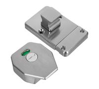Ipetboom Stainless Steel Indicator Lock with Clear Vacant Engaged Display Heavy Duty Rotating Door Bolt for Public Toilet Bathroom Partition Privacy