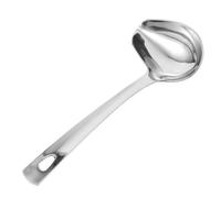 Ipetboom Stainless Steel Kitchen Oil Spoon Thickened Soup Ladle Pouring Scoop for Home and Restaurant Use Practical Cooking Tool