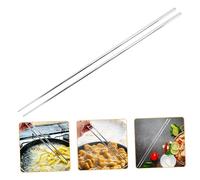 Ipetboom Stainless Steel Long Chopsticks for Cooking and Hotpot Rust-Resistant Reusable Utensils with Enhanced Control for Frying and Noodles at Home