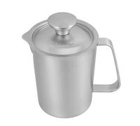 Ipetboom Stainless Steel Measuring Cup with Scale and Secure Lid Multipurpose Wide Mouthed Container for Baking Flour Measurement and Laboratory Use Material